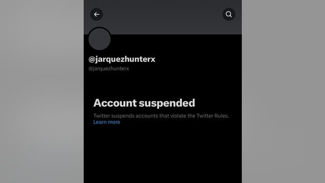 Twitter account of person tweeting videos of allegedly Auburn's Jarquez Hunter