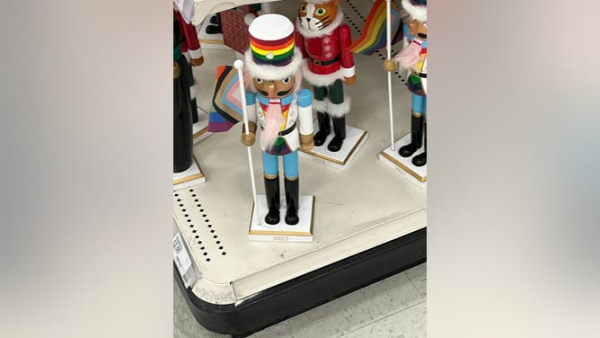 Target displays pride nutcrackers.