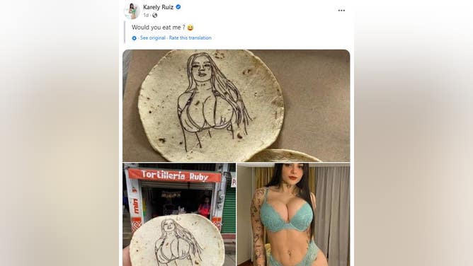 Mexican Restaurant Selling Tortillas With OnlyFans Model Karely Ruiz On Them