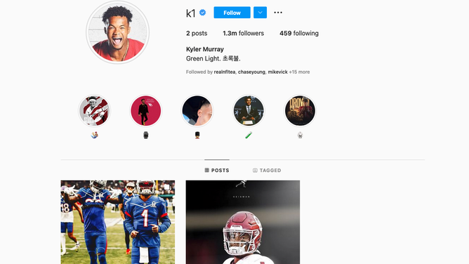 Kyler Murray Instagram removed Cardinals