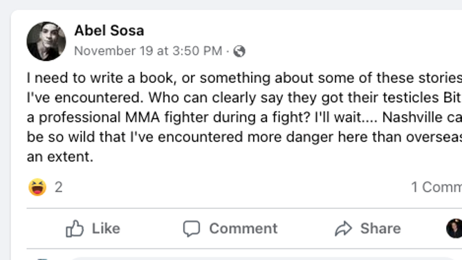 MMA fighter bites roommates balls