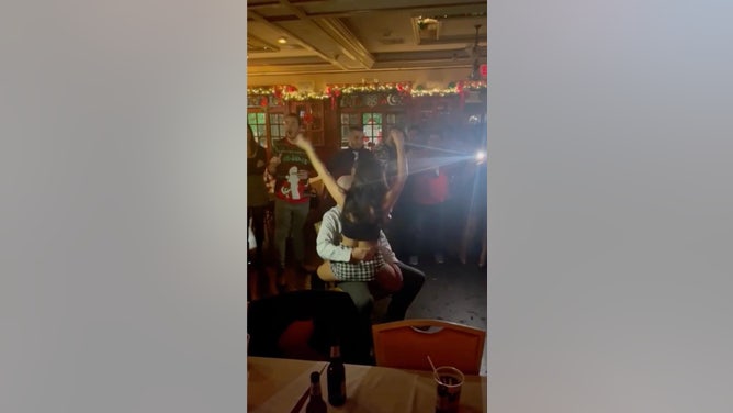 NYPD Christmas Party Lap Dance - 1
