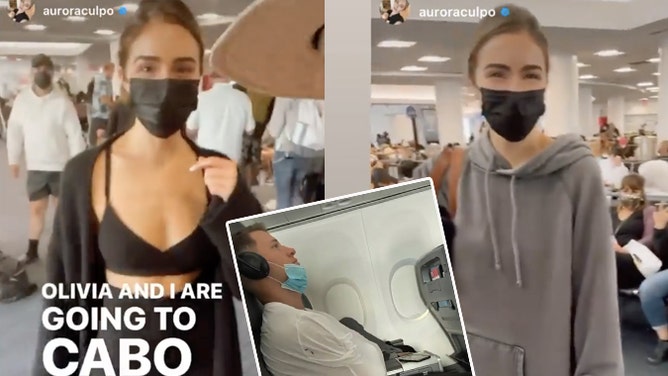 Olivia Culpo American Airlines cover up