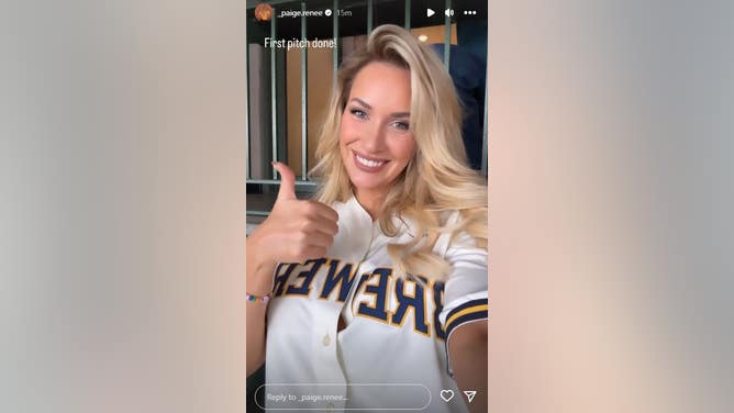 Golf Influencer Paige Spiranac First Pitch and Bobblehead Brewers Game