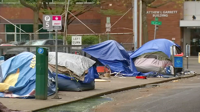 Portland, Oregon Mayor Ted Wheeler says he will ban homeless camps in the city