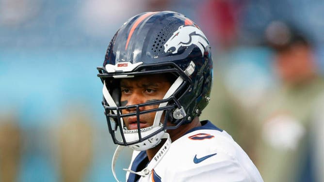 Denver Broncos QB Russell Wilson talks about disappointing season. (Photo by Silas Walker/Getty Images)