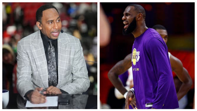 ESPN's Stephen A Smith and Los Angeles Lakers Lebron James