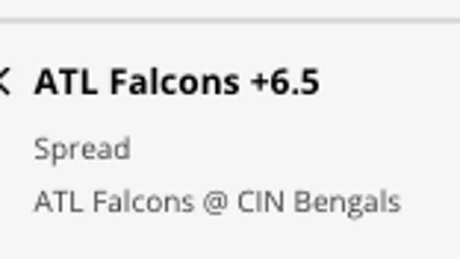 Atlanta Falcons ATS odds from DraftKings Sportsbook.