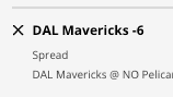 The Dallas Mavericks are road favorites at DraftKings Sportsbook when they visit the New Orleans Pelicans at the Smoothie King Center Tuesday.
