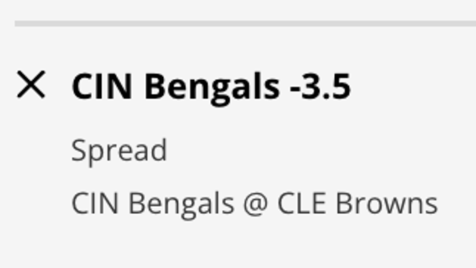 The Cincinnati Bengals' odds vs. the Cleveland Browns for Week 8's Monday Night Football from DraftKings Sportsbook as of Monday, October 31st at 10:30 a.m. ET.