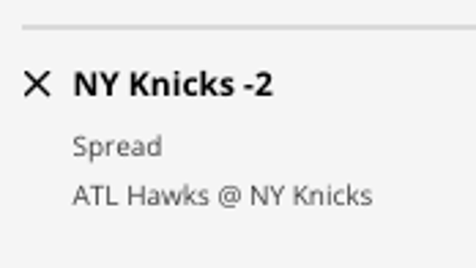 The New York Knicks' odds vs. the Atlanta Hawks from DraftKings Sportsbook as of Wednesday, November 1st as of 4:30 a.m. ET.