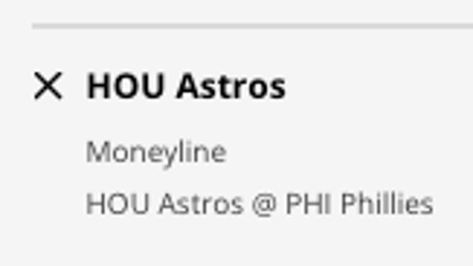 The Houston Astros odds vs. the Philadelphia Phillies in Game 5 of the 2022 World Series courtesy of DraftKings Sportsbook as of Thursday, November 3rd at 12:45 p.m. ET.