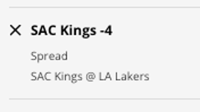 The Sacramento Kings' odds at the Los Angeles Lakers from DraftKings Sportsbook as of Friday, November 11th at 11:35 a.m. ET.