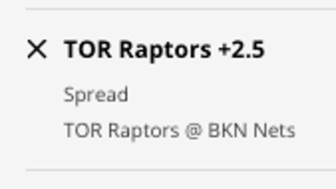 The Toronto Raptors' odds at the Brooklyn Nets from DraftKings Sportsbook as of Friday, December 2nd at 1:35 a.m. ET.