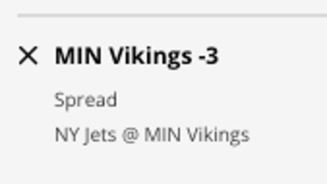 The Minnesota Vikings' odds vs. the New York Jets from DraftKings Sportsbook as of Friday, December 2nd at 11:45 a.m. ET.