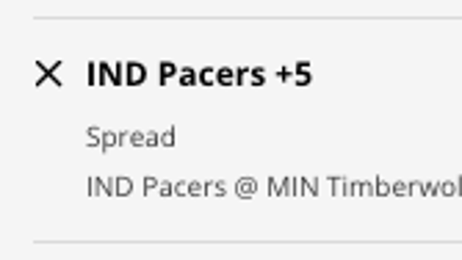 The Indiana Pacers' odds at the Minnesota Timberwolves from DraftKings Sportsbook as of Wednesday, December 7th at 2:15 p.m. ET.