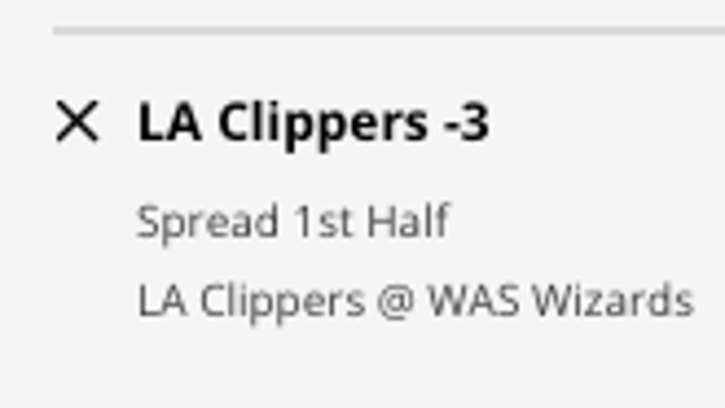 The Los Angeles Clippers' odds at the Washington Wizards from DraftKings Sportsbook as of Saturday, December 10th at 11:45 a.m. ET.