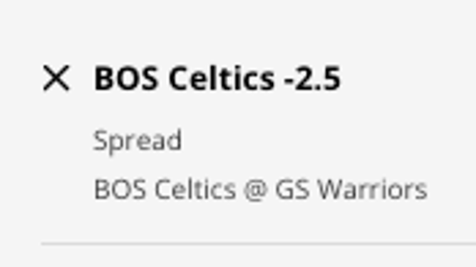 The Boston Celtics' odds at the Golden State Warriors from DraftKings Sportsbook as of Saturday, December 10th at 12:15 p.m. ET.