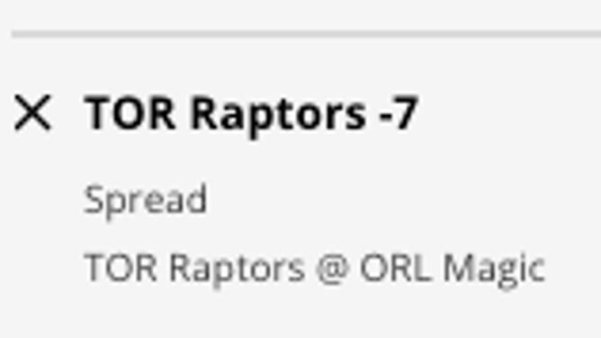 The Toronto Raptors' odds at the Orlando Magic from DraftKings Sportsbook as of Sunday, December 11th at 11:05 a.m. ET.