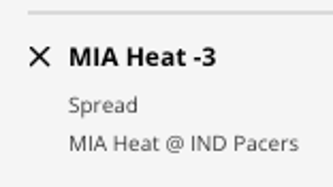 The Miami Heat's odds at the Indiana Pacers from DraftKings Sportsbook as of Monday, December 12th at 11:15 a.m. ET.