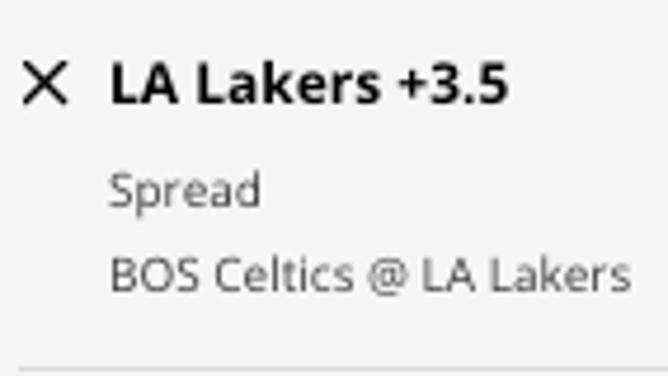 The Los Angeles Lakers' odds vs. the Boston Celtics from DraftKings Sportsbook as of Tuesday, December 13th at 11:15 a.m. ET.