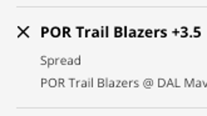 The Portland Trail Blazers' odds at the Dallas Mavericks from DraftKings Sportsbook as of Friday, December 16th at 9:45 a.m. ET.