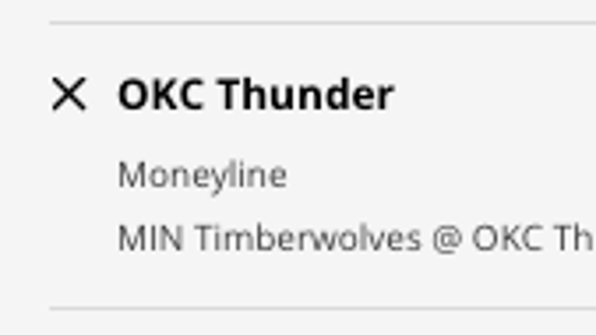The Oklahoma City Thunder's odds vs. the Minnesota Timberwolves from DraftKings Sportsbook as of Friday, December 16th at 10:45 a.m. ET.