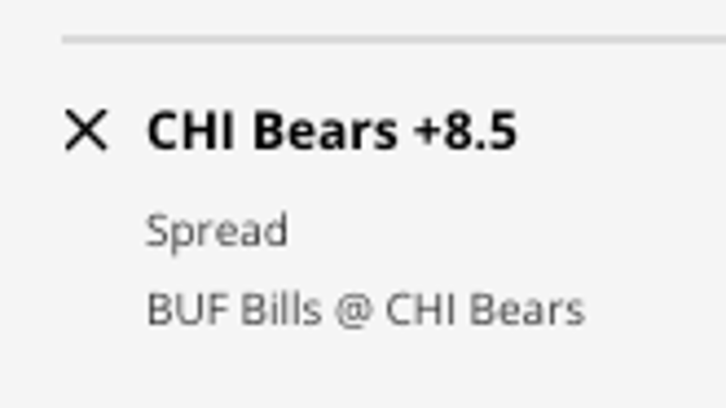 The Chicago Bears' odds vs. the Buffalo Bills from DraftKings Sportsbook as of Wednesday, December 21st at 1:45 p.m. ET.