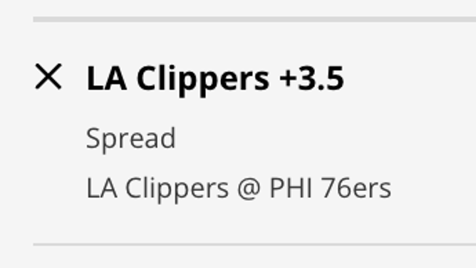 The Los Angeles Clippers' odds at the Philadelphia 76ers from DraftKings Sportsbook as of Friday, December 23rd at 3 p.m. ET.