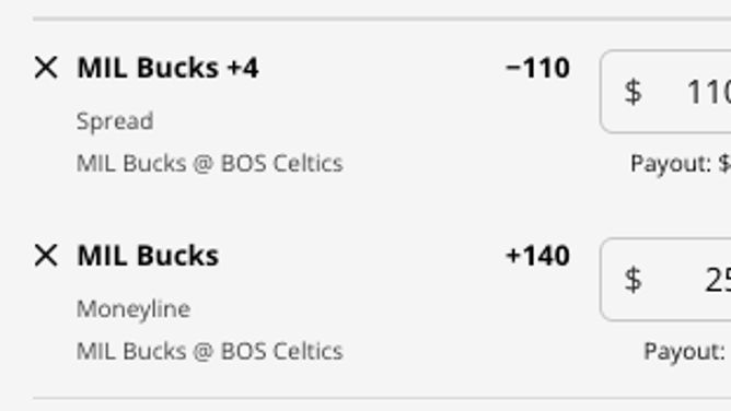 The Milwaukee Bucks' odds at the Boston Celtics from DraftKings Sportsbook as of Friday, December 23rd at 9 a.m. ET.