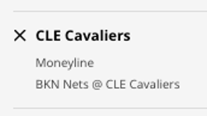 The Cleveland Cavaliers' odds vs. the Brooklyn Nets from DraftKings Sportsbook as of Monday, December 26th at 1 p.m. ET.