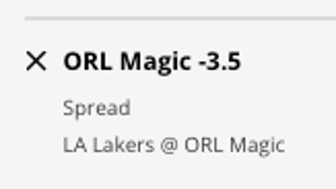 The Orlando Magic's odds vs. the Los Angeles Lakers from DraftKings Sportsbook as of Tuesday, December 27th at 11 a.m. ET.