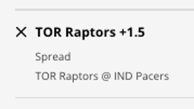 The Toronto Raptors' odds at the Indiana Pacers from DraftKings Sportsbook as of Monday, Jan. 2nd at 11:45 a.m. ET.