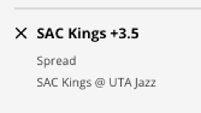 The Sacramento Kings' odds at the Utah Jazz from DraftKings Sportsbook as of Tuesday, Jan. 3 at 2 p.m. ET.