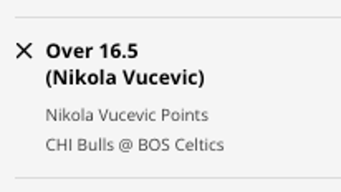 Chicago Bulls C Nikola Vucevic's points prop vs. the Boston Celtics from DraftKings Sportsbook as of Monday, Jan. 9th at 2:15 p.m. ET.