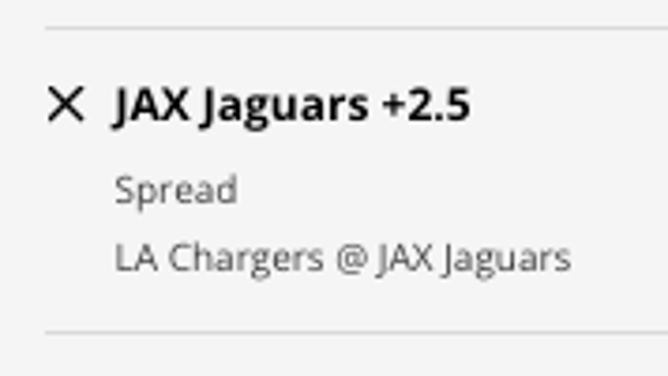 The Jacksonville Jaguars' odds vs. the Los Angeles Chargers from DraftKings Sportsbook as of Thursday, Jan. 12th at 12:30 p.m. ET.