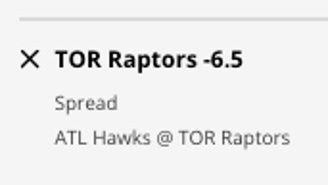 The Toronto Raptors' odds vs. the Atlanta Hawks from DraftKings Sportsbook as of Saturday, Jan. 14th at 11:50 a.m. ET.