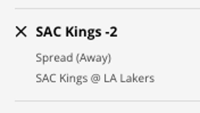The Sacramento Kings' odds at the Los Angeles Lakers from DraftKings Sportsbook as of Wednesday, Jan. 18th at 2 p.m. ET.
