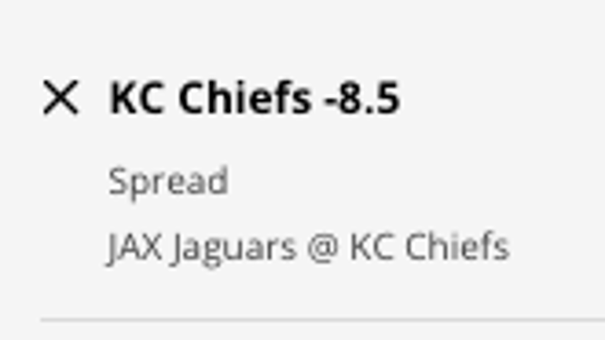 The Kansas City Chiefs' odds for the full-game vs. Jacksonville Jaguars from DraftKings Sportsbook as of Thursday, Jan. 19th at 6 p.m. ET.