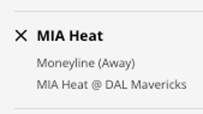 The Miami Heat's odds at the Dallas Mavericks from DraftKings Sportsbook as of Friday, Jan. 20th at 3 p.m. ET.