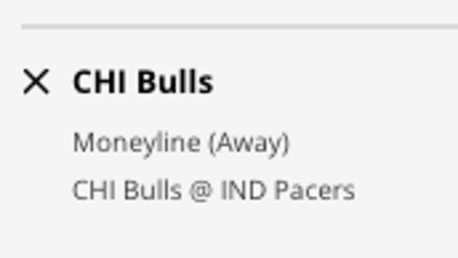 The Chicago Bulls at Indiana Pacers from DraftKings Sportsbook as of Tuesday, Jan 24th at 11 a.m. ET.