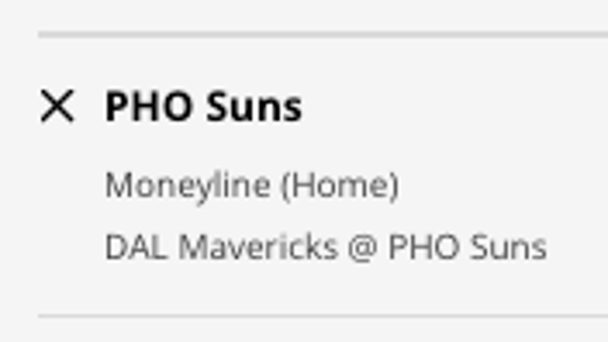 The Phoenix Suns' odds vs. the Dallas Mavericks from DraftKings Sportsbook as of Thursday, Jan. 26th at 10:30 a.m. ET.