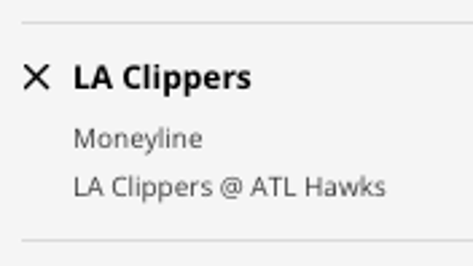 The Los Angeles Clippers' odds at the Atlanta Hawks from DraftKings Sportsbook as of Saturday, Jan. 28th at 12:30 a.m. ET.
