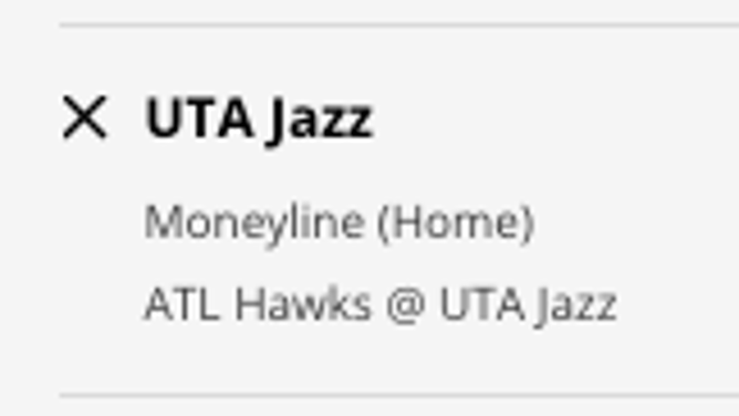 The Utah Jazz's odds vs. the Atlanta Hawks from DraftKings Sportsbook as of Friday, Feb. 3rd at 1 p.m. ET.