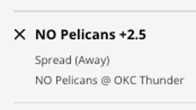 The New Orleans Pelicans' odds at the Oklahoma City Thunder from DraftKings Sportsbook as of Monday, Feb. 13th at 11:50 a.m. ET.