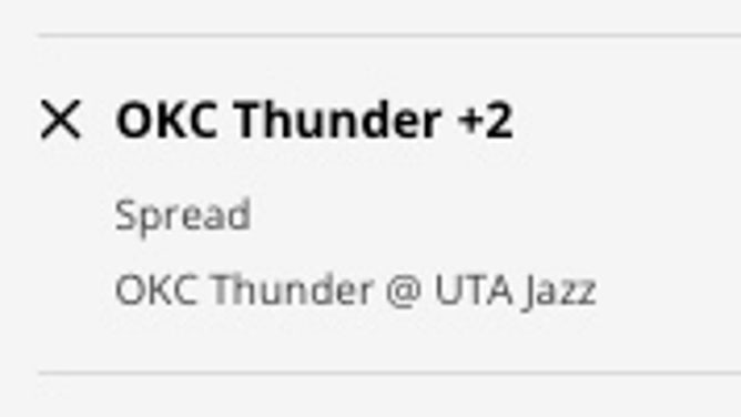 The Oklahoma City Thunder's odds at the Utah Jazz from DraftKings Sportsbook as of Thursday, Feb. 23 at 1 a.m. ET.
