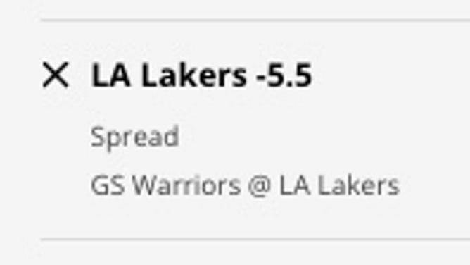 The Los Angeles Lakers' odds vs. the Golden State Warriors from DraftKings Sportsbook as of Thursday, Feb. 23rd at 12 a.m. ET.