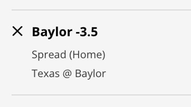 The Baylor Bears' odds vs. the Texas Longhorns from DraftKings Sportsbook as of Friday, Feb. 24th at 7 p.m. ET.