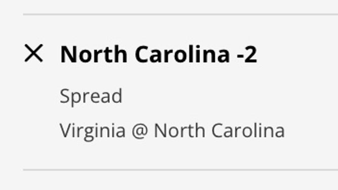 The North Carolina Tar Heels' odds vs. the Virginia Cavaliers from DraftKings Sportsbook as of Friday, Feb. 24th at 9 p.m. ET.