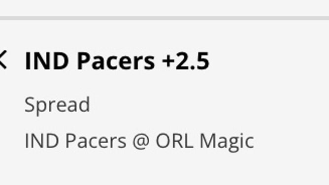 The Indiana Pacers' odds at the Orlando Magic from DraftKings Sportsbook as of Saturday, Feb. 25th at 12:45 p.m. ET.
